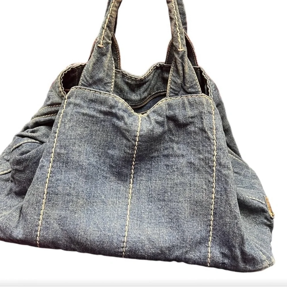 Prada denim Canapa tote Bag - Picture 2 of 7